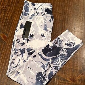 Mono B Full Length Abstract Patterned Full Length Leggings